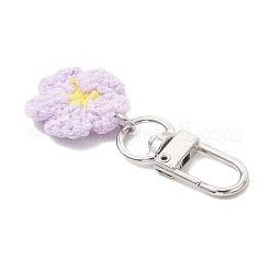 8 pz. Decorazione pendente a forma di fiore realizzata a mano in cotone lavorato a maglia&nbsp;HJEW-JM03698-02