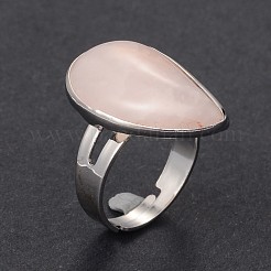 Verstellbare Edelstein-Messingringe&nbsp;X-RJEW-N024-02H