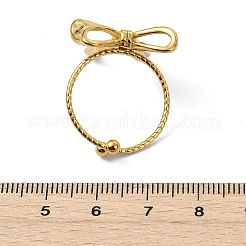 Verstellbare offene Manschettenringe aus 304 Edelstahl für Damen&nbsp;RJEW-K293-05G