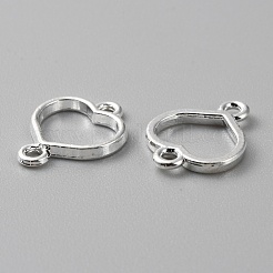 Verbindungsanhänger mit offener Rückseite aus Zinklegierung&nbsp;FIND-WH0139-69A-S