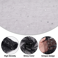 Polyester-Silber-Stempel-Mesh-Spitzenstoff&nbsp;OCOR-BC0005-53B
