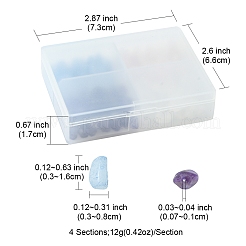 48 g 4 natürliche Edelsteinperlen im Stil&nbsp;G-FS0002-39