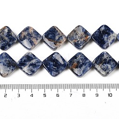 Natürliche blaue Fleck Jaspis Perlen Stränge&nbsp;G-L239-17