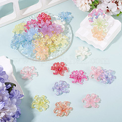 50 pièces 2 styles de capuchons de perles en acrylique&nbsp;OACR-TA0004-84