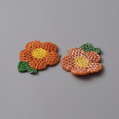 Apliques de flores de ganchillo&nbsp;DIY-WH0502-05D