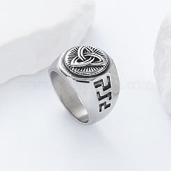 304 Edelstahl Fingerringe für Männer&nbsp;VP8445-2