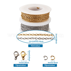 DIY-Sets zur Herstellung von Halsketten und Armbändern aus Edelstahl&nbsp;DIY-YS0001-24
