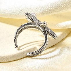 Manschettenringe aus Messing für Damen&nbsp;RJEW-Q008-02P