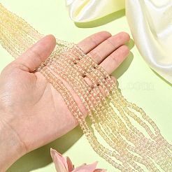 10 brin de perles de verre de couleur dégradé transparent&nbsp;GLAA-CJ0002-09C