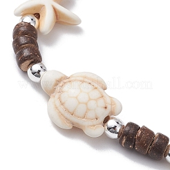 Braccialetti di perle intrecciate di cocco&nbsp;BJEW-JB10078-01