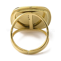 Anillos de puño abiertos de acero inoxidable 304 esmaltados para mujer&nbsp;RJEW-F166-23G-01