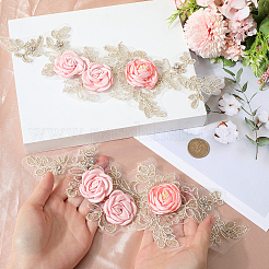 Accessori per costumi con paillettes ricamati in poliestere&nbsp;DIY-WH20025-017B