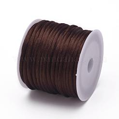 Cordones de cola de rata de satén de nailon&nbsp;NWIR-L006-1mm-03