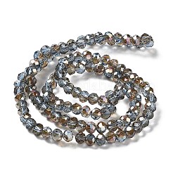 Chapelets de perles en verre électroplaqué&nbsp;EGLA-A034-T4mm-J16