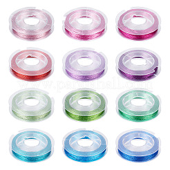 12 cordon métallique rond à 12 plis de 3 couleurs.&nbsp;MCOR-TAC001-03A