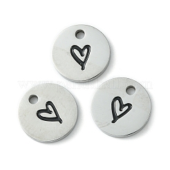 Charms zum manuellen Polieren aus Edelstahl 304&nbsp;STAS-C075-17P