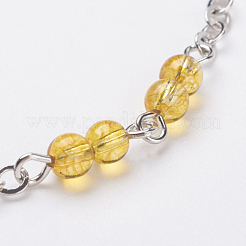 Natürlichen Edelstein Fußkettchen&nbsp;AJEW-AN00224