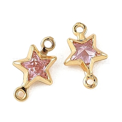 Ciondoli a stella Shegrace in ottone con pavé di zirconi cubici.&nbsp;XGRQ2O351-441B-G