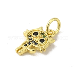 Pendentifs en laiton plaqué or véritable 18k&nbsp;KK-M283-06E-02