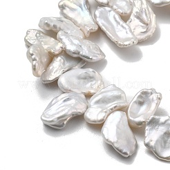 Natürliche Barock Keshi Perlen Stränge&nbsp;PEAR-P064-02C-01A