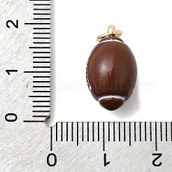 Pendentifs d'émail en laiton &nbsp;KK-F940-06G-03