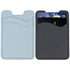 2 porte-carte d'identité autocollant en similicuir (2 couleurs)&nbsp;AJEW-CN0007-49