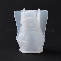 Weihnachtsthema DIY 3D Schneemann Display Dekoration Silikon Statue Formen&nbsp;DIY-G058-B01