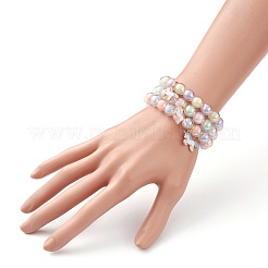 Transparente Acrylperle in Perlenstretch-Armbandsets für Kinder&nbsp;BJEW-JB06509