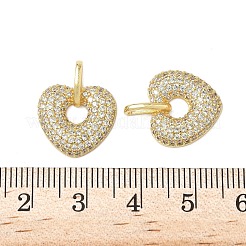 Pendentifs avec zircon cubiques à micro-pavés en laiton&nbsp;KK-K293-47C-G
