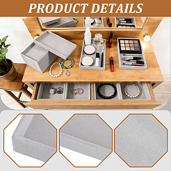 20 Stück Schmucktablett aus MDF mit Samtbezug für Ohrringe&nbsp;AJEW-WA0003-86