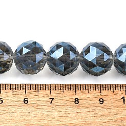 Transparent galvanisieren Glasperlen Stränge&nbsp;EGLA-N002-34E-F04