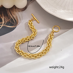 Bracelets classiques en maille de laiton pour femmes&nbsp;DL2887-3