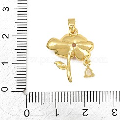 Pendentifs en laiton zircon cubique transparent&nbsp;CU-CBABDE1-14G-02