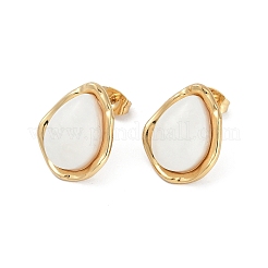 Pendientes de lágrima de acero inoxidable 304 con revestimiento iónico (IP)&nbsp;EJEW-Z068-36G-01