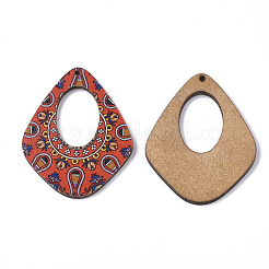 Colgantes de tilo impresos&nbsp;WOOD-S045-004B
