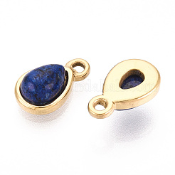 Gefärbte natürliche Lapislazuli-Tropfenanhänger&nbsp;STAS-N109-209B-G