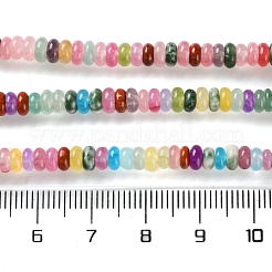 Gefärbte natürliche weiße Jade & natürlicher roter Jaspis & synthetische Malachitperlenstränge&nbsp;G-B135-C01-01
