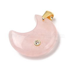 Pendentifs de quartz rose naturel&nbsp;G-A297-02G-05