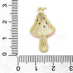 Colgante micropavé cubic zirconia de latón&nbsp;KK-A278-03G-01