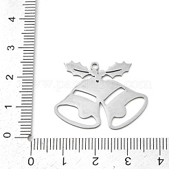 Pendentifs de Noël en acier inoxydable 201&nbsp;STAS-C156-01M-P