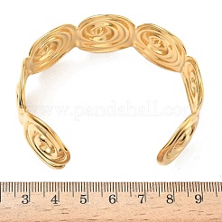 Bracelets manchettes en acier inoxydable 304 conque&nbsp;BJEW-B158-02G