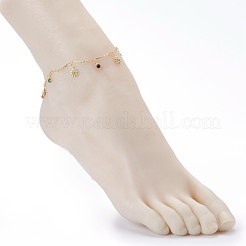 Charm Emaille Charm Fußkettchen&nbsp;AJEW-AN00396