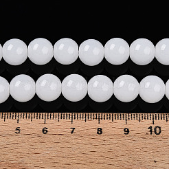 Chapelets de perles en verre imitation jade&nbsp;LS-GLAA-T032-J10mm-01