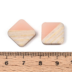 Cabochon in resina e legno di noce&nbsp;RESI-S358-A-90E