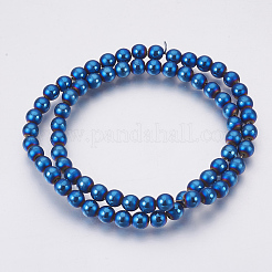Electroplate non magnetici ematite sintetico fili di perline&nbsp;G-F585-C07-6mm