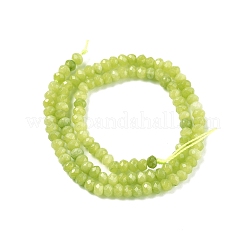 Teñido natural Malasia jade rondelle cuentas hebras&nbsp;G-E316-2x4mm-41