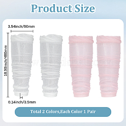 2 Paar Polycotton-Ärmelschoner in 2 Farben&nbsp;AJEW-CY0001-40A