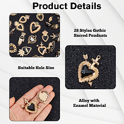 Zink Legierung Anhänger & Charms&nbsp;FIND-WH0816-200A-KCG