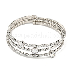 Bracelets en laiton plaqué en rack&nbsp;BJEW-B110-01P-02
