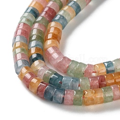 Gefärbt natürlichen weißen Jade Perlen Stränge&nbsp;G-H230-62